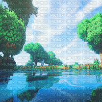 Minecraft Water - GIF animado grátis