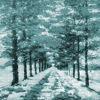 Y.A.M._Winter background blue - Gratis animeret GIF