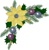 Kaz_Creations Deco Christmas Flower Baubles Colours - ilmainen png