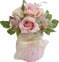 Pink Roses Bouquet - GIF animasi gratis