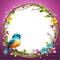 Frame Spring Bird - Bogusia - png grátis