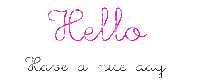 hello gif pink - 免费动画 GIF