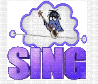 Sing - Animovaný GIF zadarmo