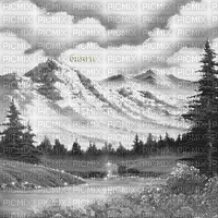 Y.A.M._Landscape black-white - Δωρεάν κινούμενο GIF
