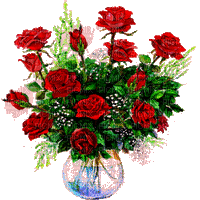 roses rouges - Zdarma animovaný GIF
