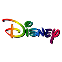 disney text colourful - darmowe png