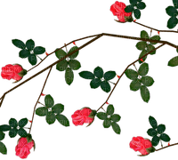 Y.A.M._Vegetation Rose Decor - Free PNG