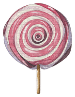 pink lollipop watercolor Bb2 - PNG gratuit