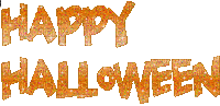 happy halloween text gif orange