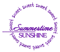Sweet Summertime Sunshine.Text.Purple - Free PNG