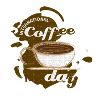 International Coffee Day Text - Bogusia - безплатен png