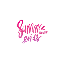 summer never ends pink purple dolceluna text - 無料png