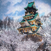 Japanese Inspired Background©ESME4EVA2021 - Gratis animerad GIF