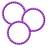 Purple Circles Frame - Free PNG