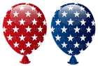 Kaz_Creations USA American Independence Day Balloons - бесплатно png