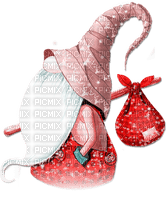soave christmas winter deco gnome pink teal - Free PNG