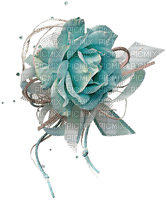 Blue.Flower.Rose.turquoise.Victoriabea - gratis png