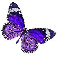 dolceluna animated butterfly spring blue purple - 無料のアニメーション GIF