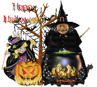 MMarcia gif  halloween bruxa witch - GIF เคลื่อนไหวฟรี