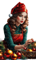 Christmas woman - фрее пнг