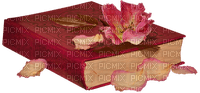 minou-deco-Book and flowers - Free PNG