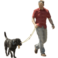 Kaz_Creations Dog Pup Dogs 🐶Man Homme Walking - Free PNG