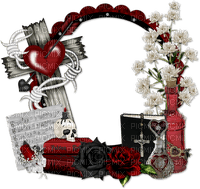 Gothic.Cadre.Frame.Red.Victoriabea - kostenlos png