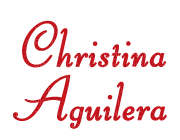 Kaz_Creations Logo Text Christina Aguilera - 免费PNG