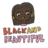 Black and beautiful - Бесплатный анимированный гифка