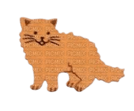 orange cat sticker - png grátis