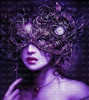 Lady, Ladies, Woman, Women, Mask, Masks, Background, Backgrounds, Purple - Jitter.Bug.Girl - besplatni png