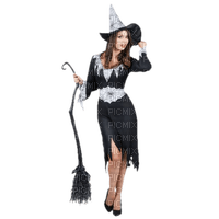 femme Halloween sorcière - png grátis