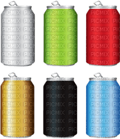 Kaz_Creations Cans Colours - 無料png