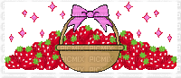 Strawberry Basket - Free animated GIF