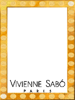 Vivienne Sabo  Frame Yellow Text - Bogusia - Free animated GIF