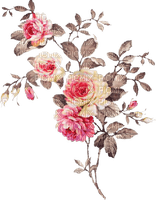 vintage flowers - nemokama png