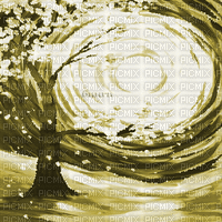 Y.A.M._Art Japan landscape background yellow - 免费动画 GIF