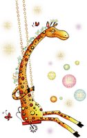 Kaz_Creations Deco Swing Giraffe - darmowe png