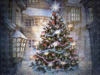 Albero di Natale in casa - GIF animado grátis
