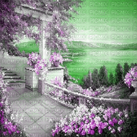 background balcony vintage spring summer glitter - Zdarma animovaný GIF