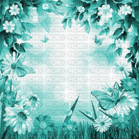 Y.A.M._Spring background blue - безплатен png