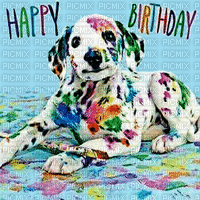 Happy Birthday Puppy - GIF animé gratuit