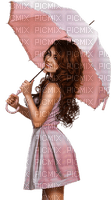 Woman Pink Umbrella - Bogusia - png grátis