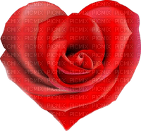 rosa corazon - png gratis