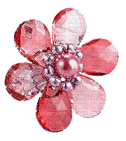 Fleur Irena gif deco glitter image rouge - Bezmaksas animēts GIF