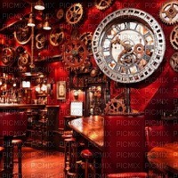 Red Steampunk Background - ingyenes png