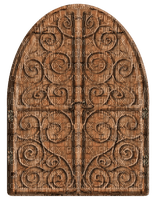kikkapink brown door deco png - png grátis