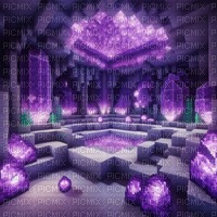 Minecraft Amethyst Cave - Free PNG