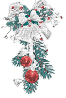soave deco winter christmas  branch bells - Free PNG