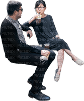 couple sitting - kostenlos png